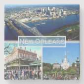 US New Orleans - Central Business District - Stenen Onderzetter (Voorkant)