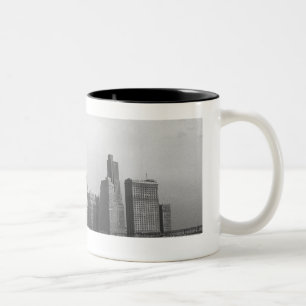 US New York State New York City skyline Tweekleurige Koffiemok