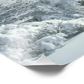 US, NH, met sneeuw bedekte bomen Trails Snoeshoe Foto Afdruk (Hoek)