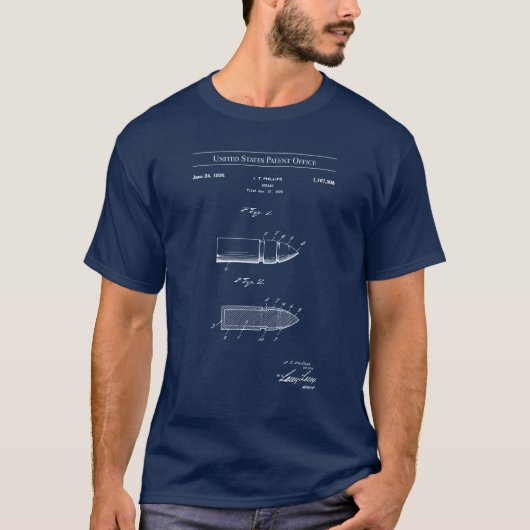 US octrooi - kogel T-shirt (Voorkant)