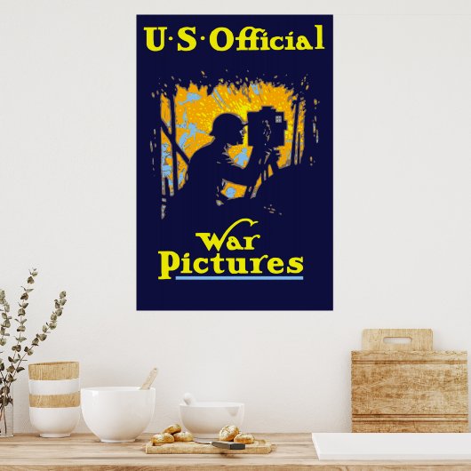 US Officiële Oorlog Afbeeldingen Poster (Keuken)