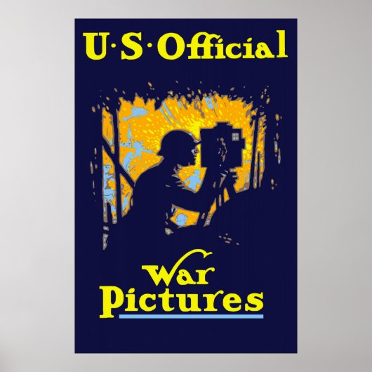 US Officiële Oorlog Afbeeldingen Poster (Voorkant)