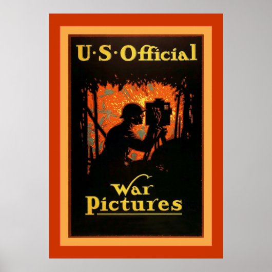 US Officiële Oorlog Afbeeldingen~ Wereldoorlog 1 Poster (Voorkant)