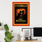US Officiële Oorlog Afbeeldingen~ Wereldoorlog 1 Poster (Thuiskantoor)