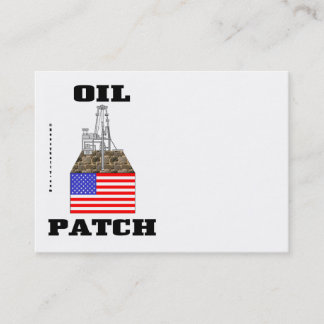 US Oil Patch,Visitekaartjes,Oil,Rig,Oilman Visitekaartje