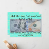 US One Hundred Dollar Star Note Notitiekaartje (Voorkant / Achterkant in situ)