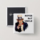 US oom Sam Pinback Button (Voorkant /achterkant)