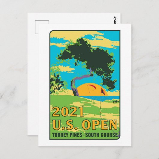 US open 2021 torrey dennen zuid cursus geschenken Briefkaart (Voorkant / Achterkant)