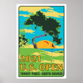 US open 2021 torrey dennen zuid cursus geschenken Poster (Voorkant)