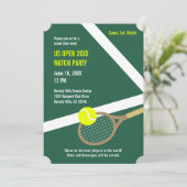 US Open Kijkfeest Uitnodiging (groen) (Staand voorkant)