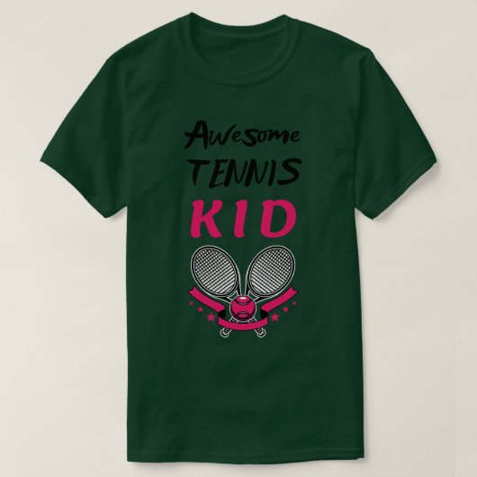US Open Tennis Kind Racket en Bal 3 T-shirt (Design voorkant)