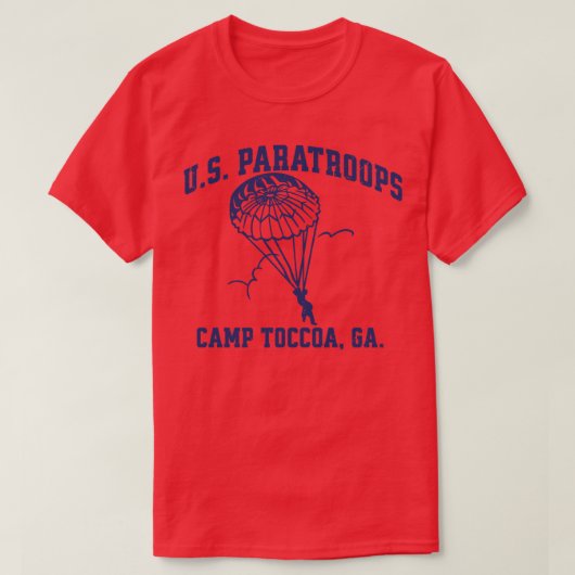 US Parachutisten Camp Toccoa WW2 TShirt (Design voorkant)