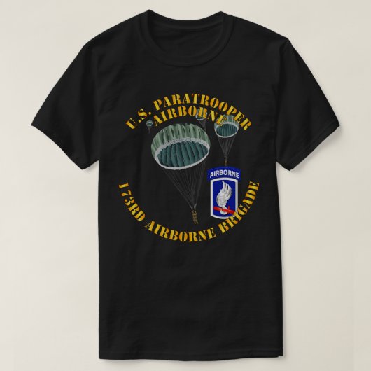US Paratrooper 173e Bde T-shirt (Design voorkant)