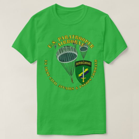US Paratrooper USACAPOC T-shirt (Design voorkant)