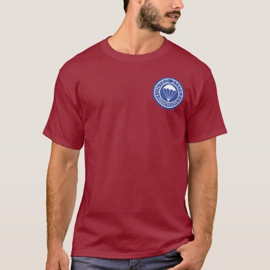 US Paratroops + Airborne Wings T-shirts (Voorkant)
