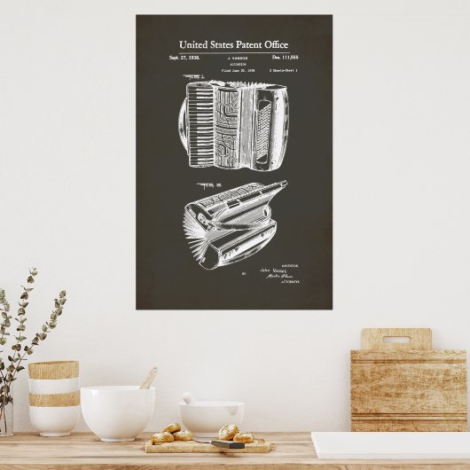 US Patent - Accordeon Poster (Keuken)