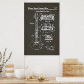 US Patent - Akoestische gitaar Poster (Keuken)
