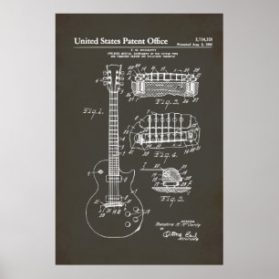 US Patent - Akoestische gitaar Poster