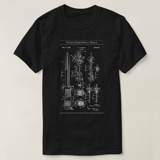 US Patent Bayonet T-shirt (Design voorkant)