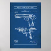 US Patent - Browning M1911 Poster (Voorkant)