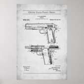 US Patent - Browning M1911 Poster (Voorkant)