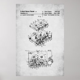 US Patent - Cassette Speler Poster