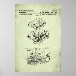 US Patent - Cassette Speler Poster