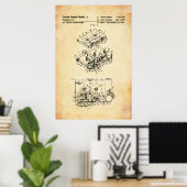US Patent - Cassette Speler Poster (Thuiskantoor)