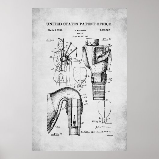 US Patent - doedelzak Poster (Voorkant)