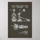 US Patent - Drum Pedal Poster (Voorkant)
