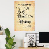 US Patent - Drum Pedal Poster (Thuiskantoor)