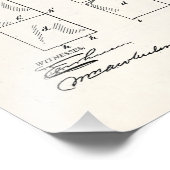 US Patent for Toilet Paper Print Foto Afdruk (Hoek)