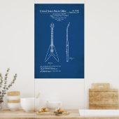 US Patent - Gibson Flying V Poster (Keuken)