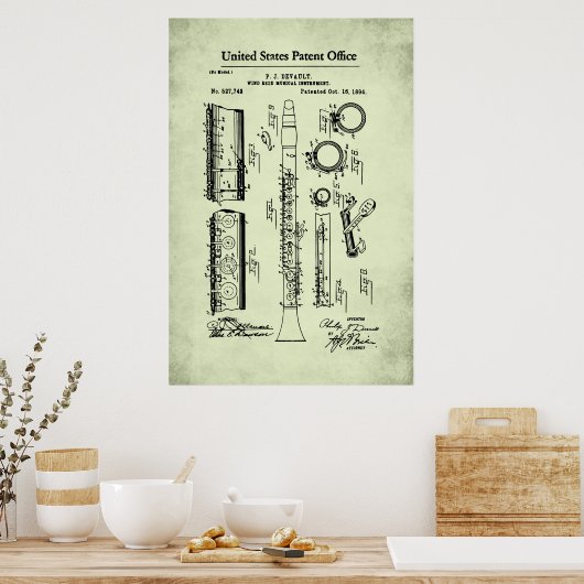 US Patent - Klarinet Poster (Keuken)