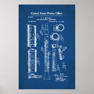 US Patent - Klarinet Poster