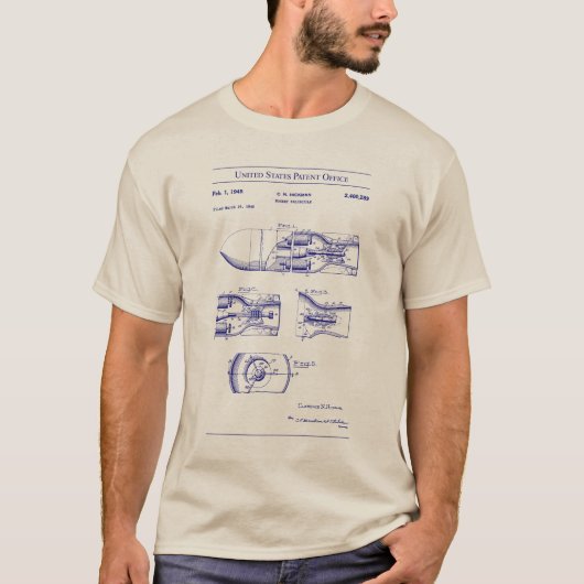US Patent - Raketprojectiel T-shirt (Voorkant)
