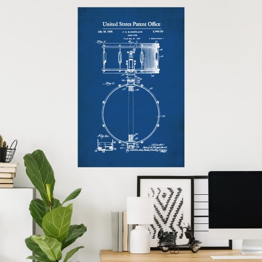 US Patent - Snare Drum Poster (Thuiskantoor)
