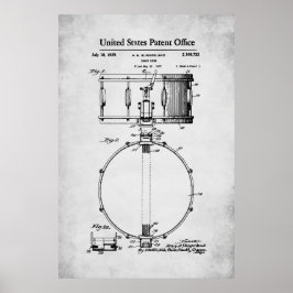 US Patent - Snare Drum Poster