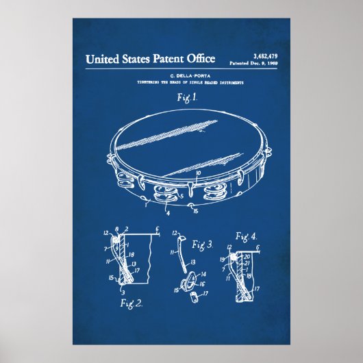 US Patent - Tambourine Poster (Voorkant)