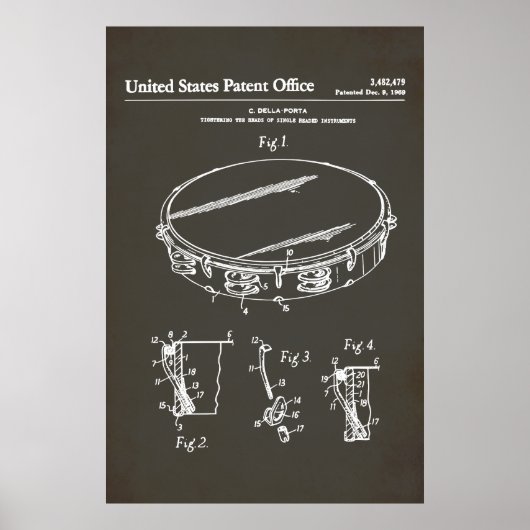 US Patent - Tambourine Poster (Voorkant)