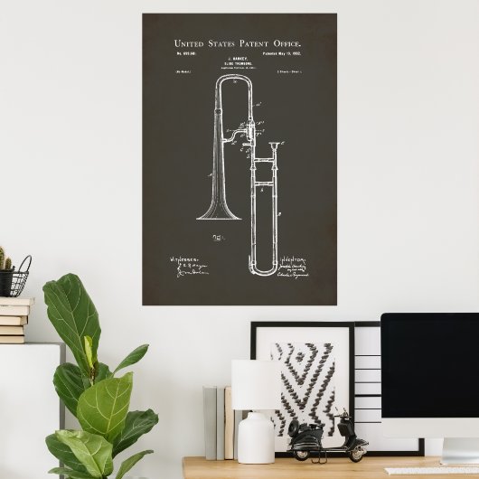 US Patent - Trombone Poster (Thuiskantoor)