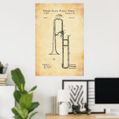 US Patent - Trombone Poster (Thuiskantoor)