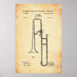 US Patent - Trombone Poster