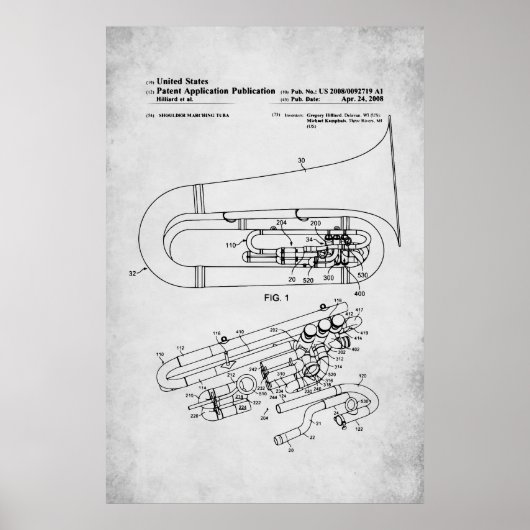 US Patent - Tuba Poster (Voorkant)