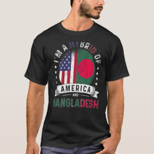 US Patriot Bangladesh Flag American Bangladeshi Gr T-shirt