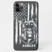 US Patriot Boston Terrier USA Vlag Hond Case-Mate iPhone Case (Achterkant)