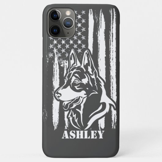 US Patriot Duitse Herder USA Vlag Hond Case-Mate iPhone Case (Achterkant)