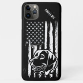 US Patriot Labrador Retriever USA Flag Dog Case-Mate iPhone Case (Achterkant)