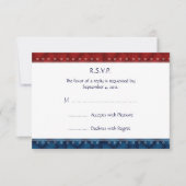 US Patriottic Militaire Uitnodiging RSVP-antwoordk (Voorkant)