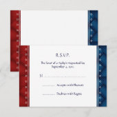 US Patriottic Militaire Uitnodiging RSVP-antwoordk (Voorkant / Achterkant)